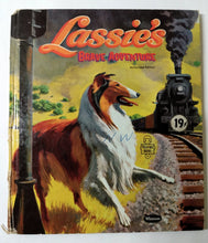 Load image into Gallery viewer, Lassie&#39;s Brave Adventure Tell-A-Tale Books Hardcover Whitman 1958 - TulipStuff
