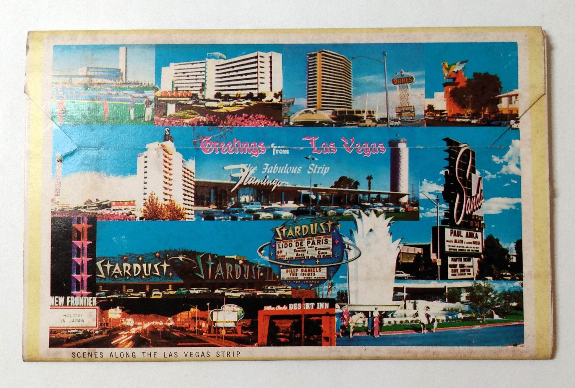 Greetings From The Fabulous Strip Las Vegas NV 1950's Postcard Booklet - TulipStuff