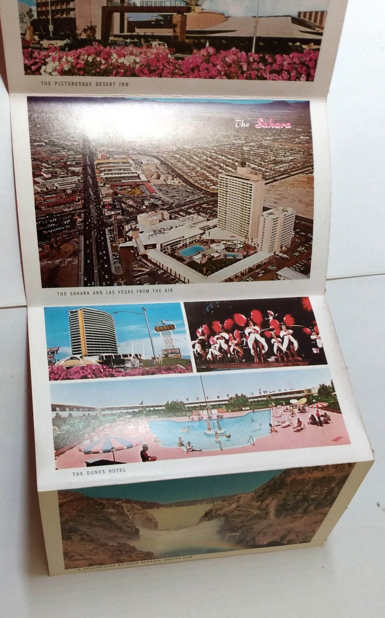 Greetings From The Fabulous Strip Las Vegas NV 1950's Postcard Booklet