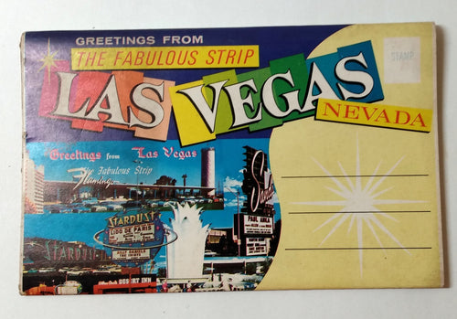 Greetings From The Fabulous Strip Las Vegas NV 1950's Postcard Booklet - TulipStuff