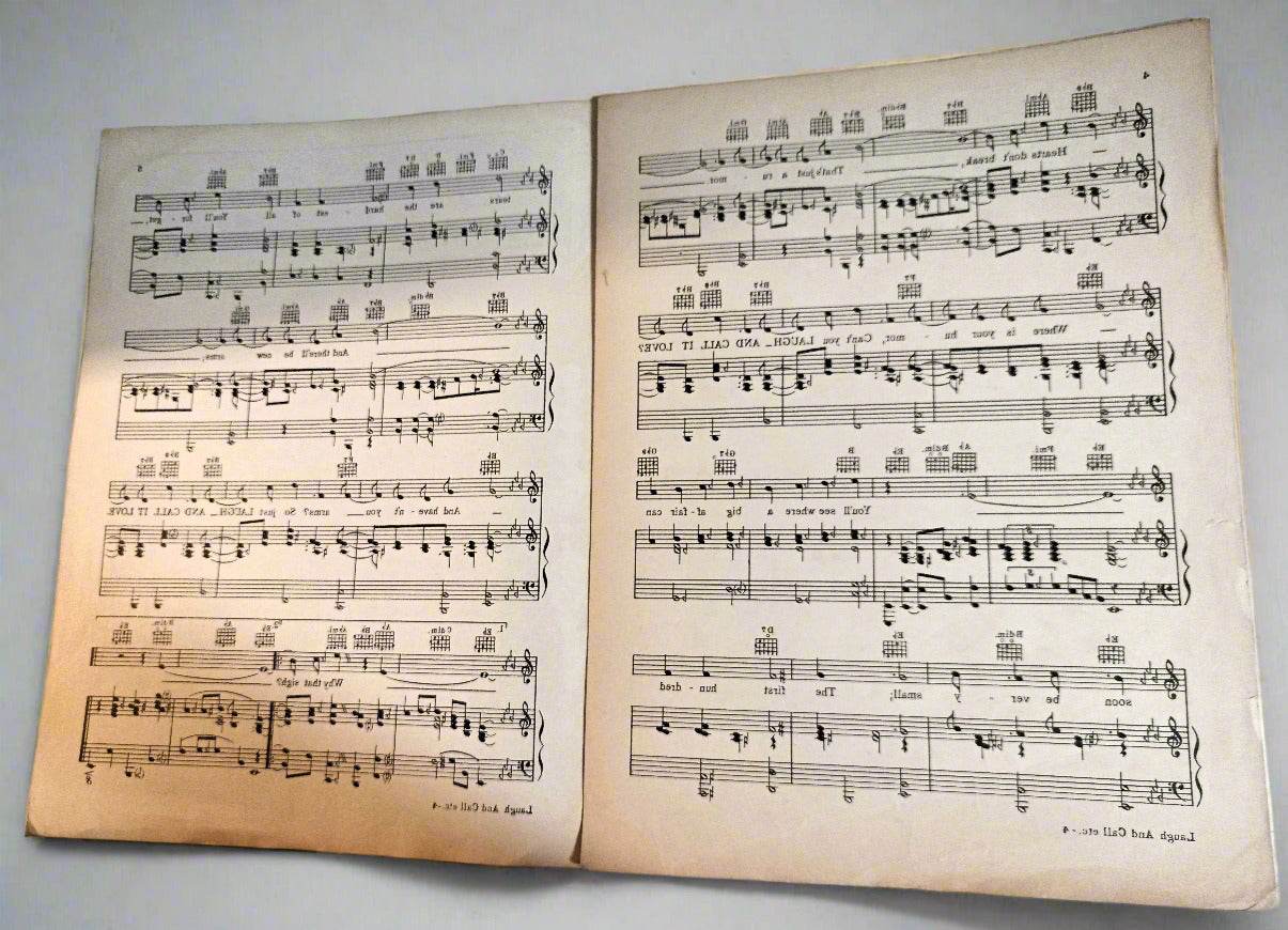 Laugh And Call It Love The Unholy Beebes Bing Crosby Sheet Music 1938 - TulipStuff