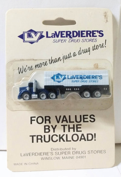 LaVerdiere's Super Drug Stores Mini Semi Tractor Trailer Truck 1980's - TulipStuff