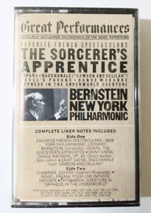 Favorite French Spectaculars Leonard Bernstein NY Philharmonic CASSETTE 1982 - TulipStuff