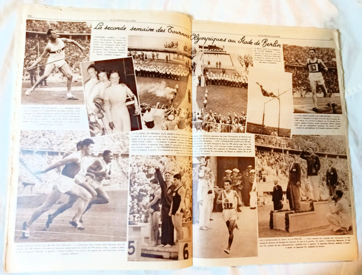 Le Patriote Illustre August 16 1936 Berlin Olympics Spanish Civil War - TulipStuff
