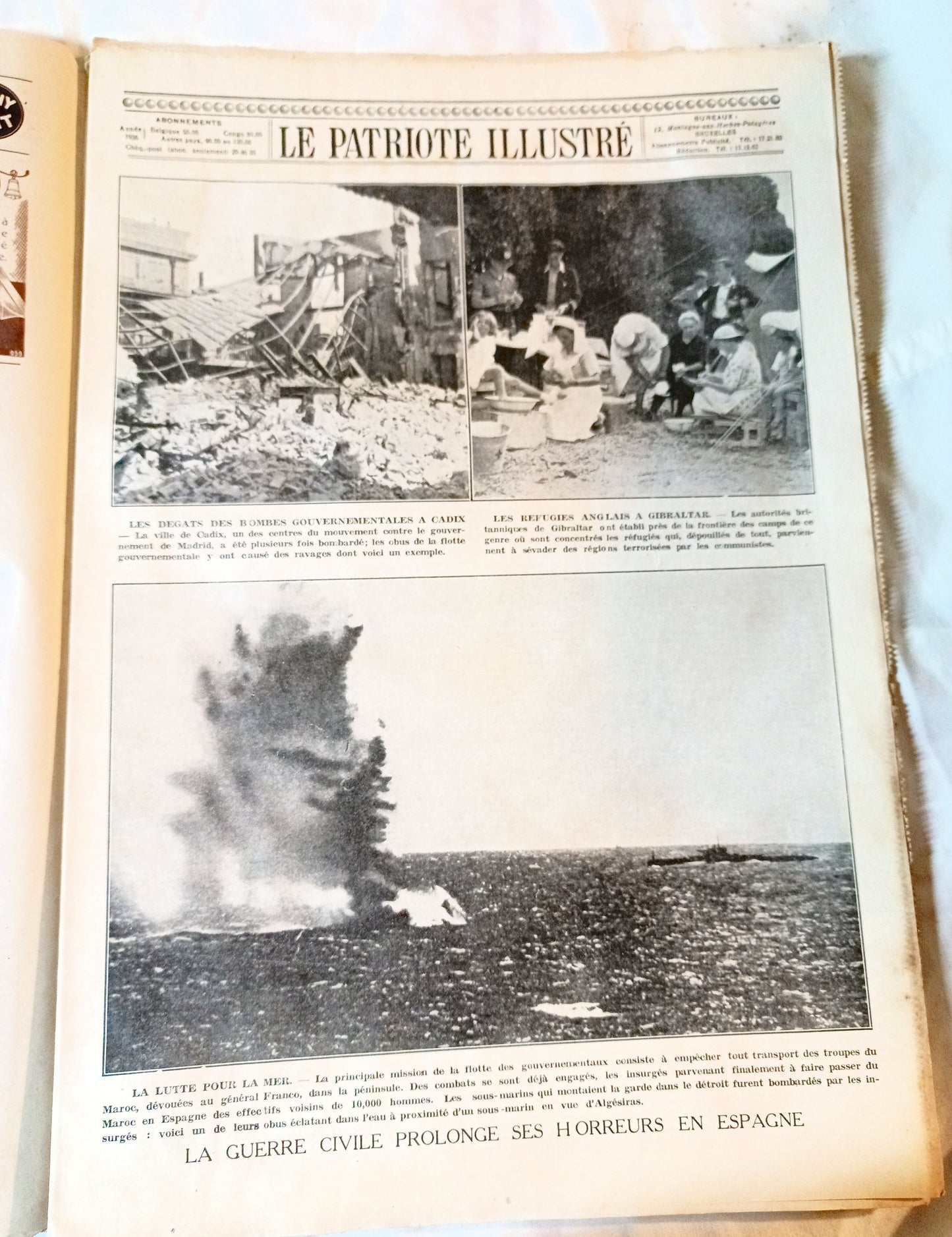 Le Patriote Illustre August 16 1936 Berlin Olympics Spanish Civil War - TulipStuff