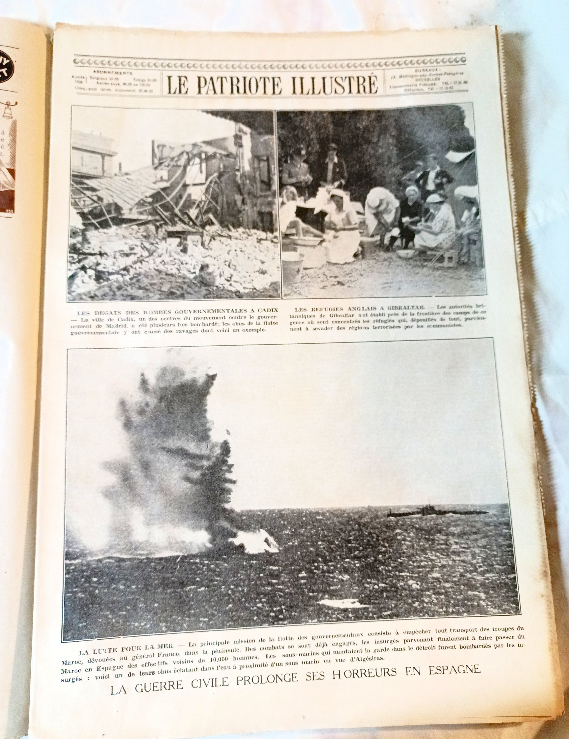 Le Patriote Illustre August 16 1936 Berlin Olympics Spanish Civil War - TulipStuff