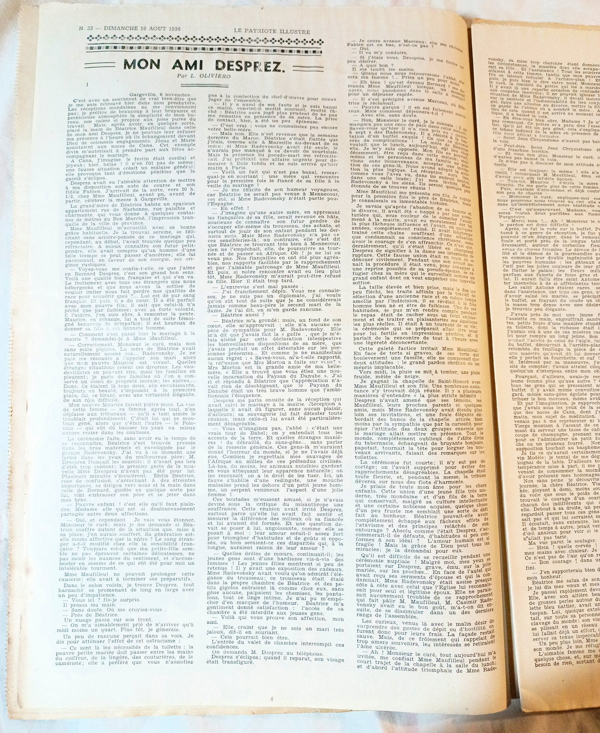 Le Patriote Illustre August 16 1936 Berlin Olympics Spanish Civil War - TulipStuff