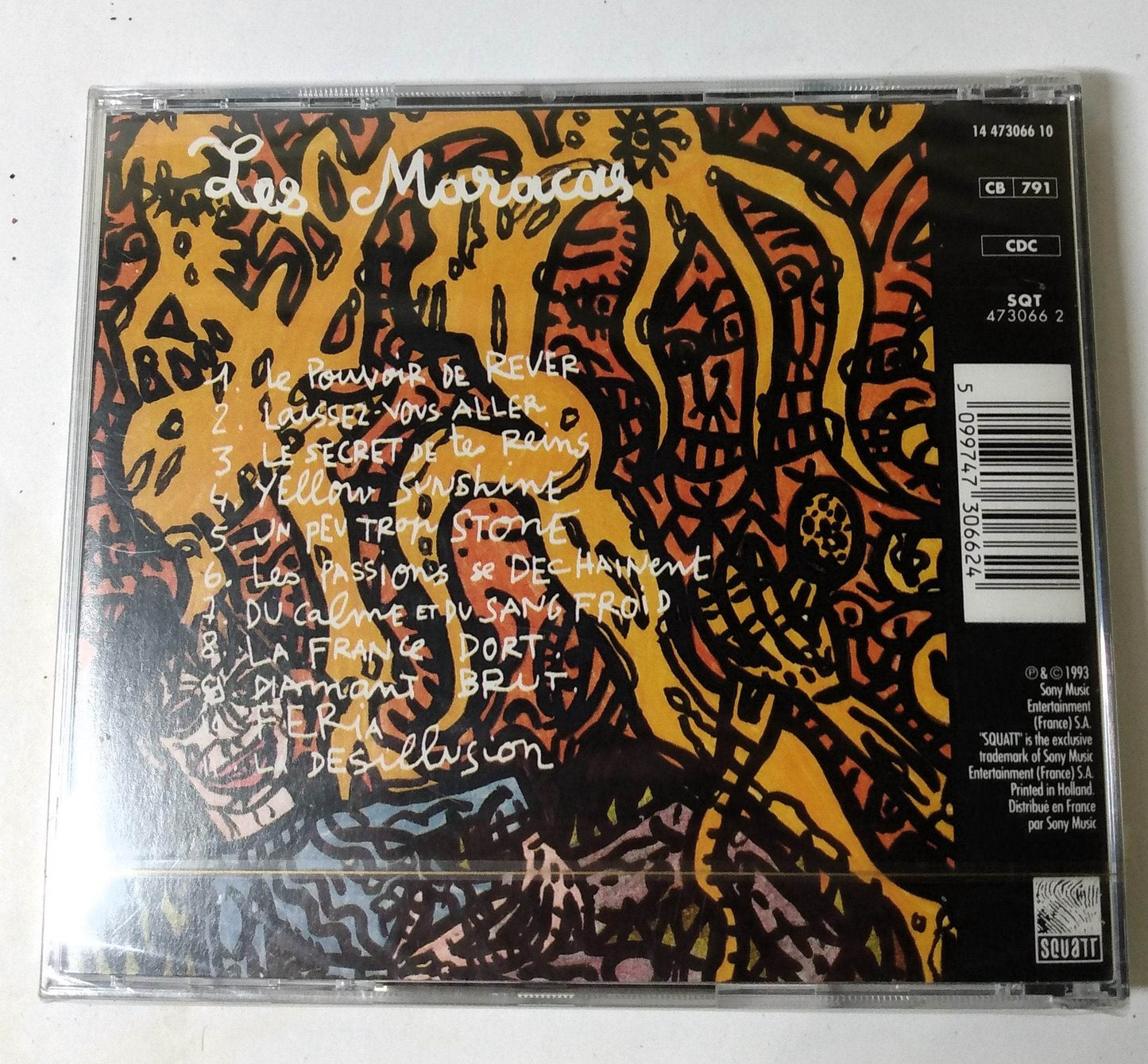 Les Maracas Vivants French Pop Rock Album CD Squatt 1993 - TulipStuff