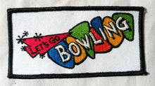 Load image into Gallery viewer, Let&#39;s Go Bowling 3rd Wave Ska Band Embroidered Patch 1990&#39;s - TulipStuff
