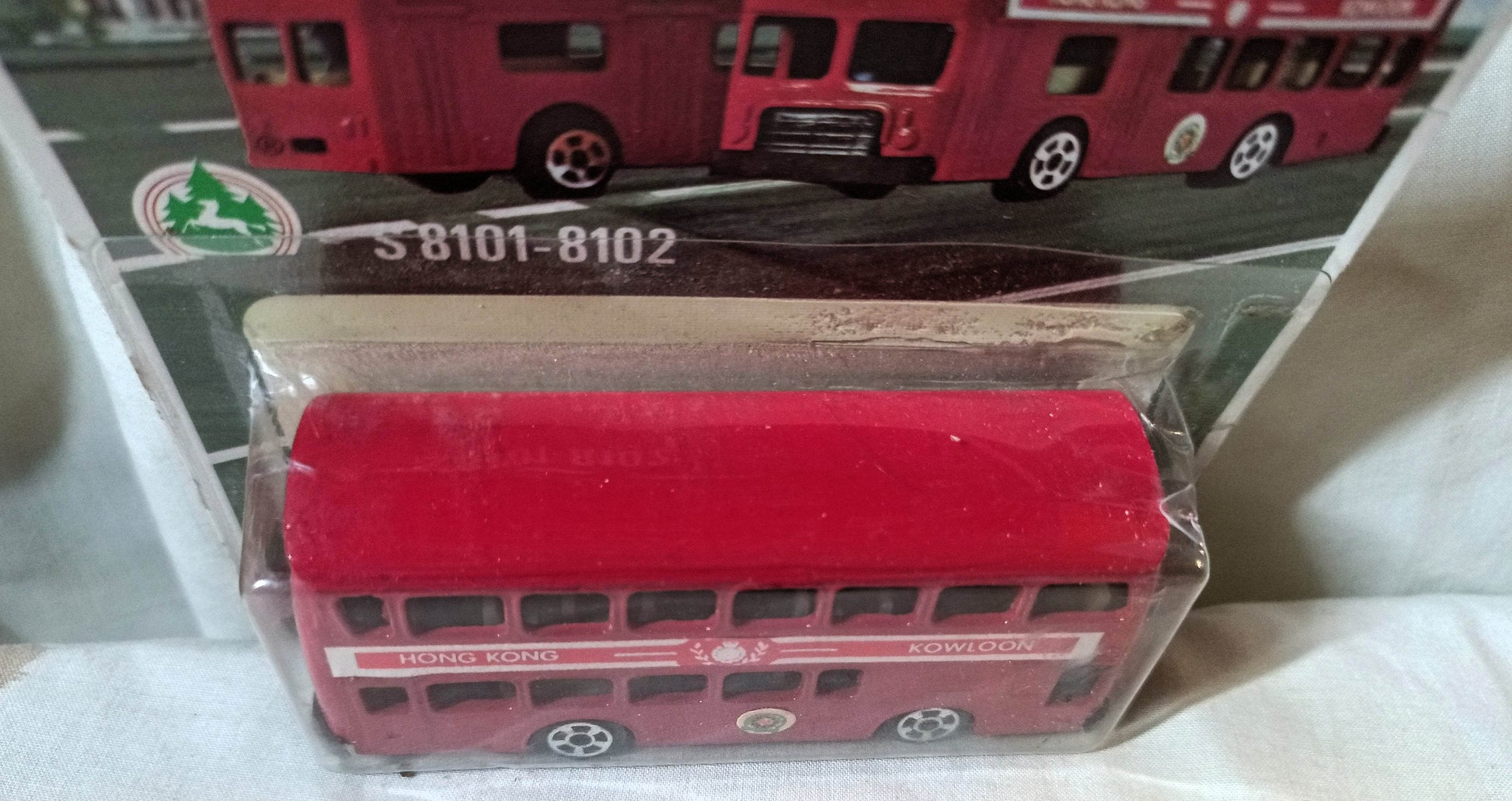 SM Tuf Toys S8102 Leyland Mark II Dennis Double Decker Bus HK Kowloon - TulipStuff