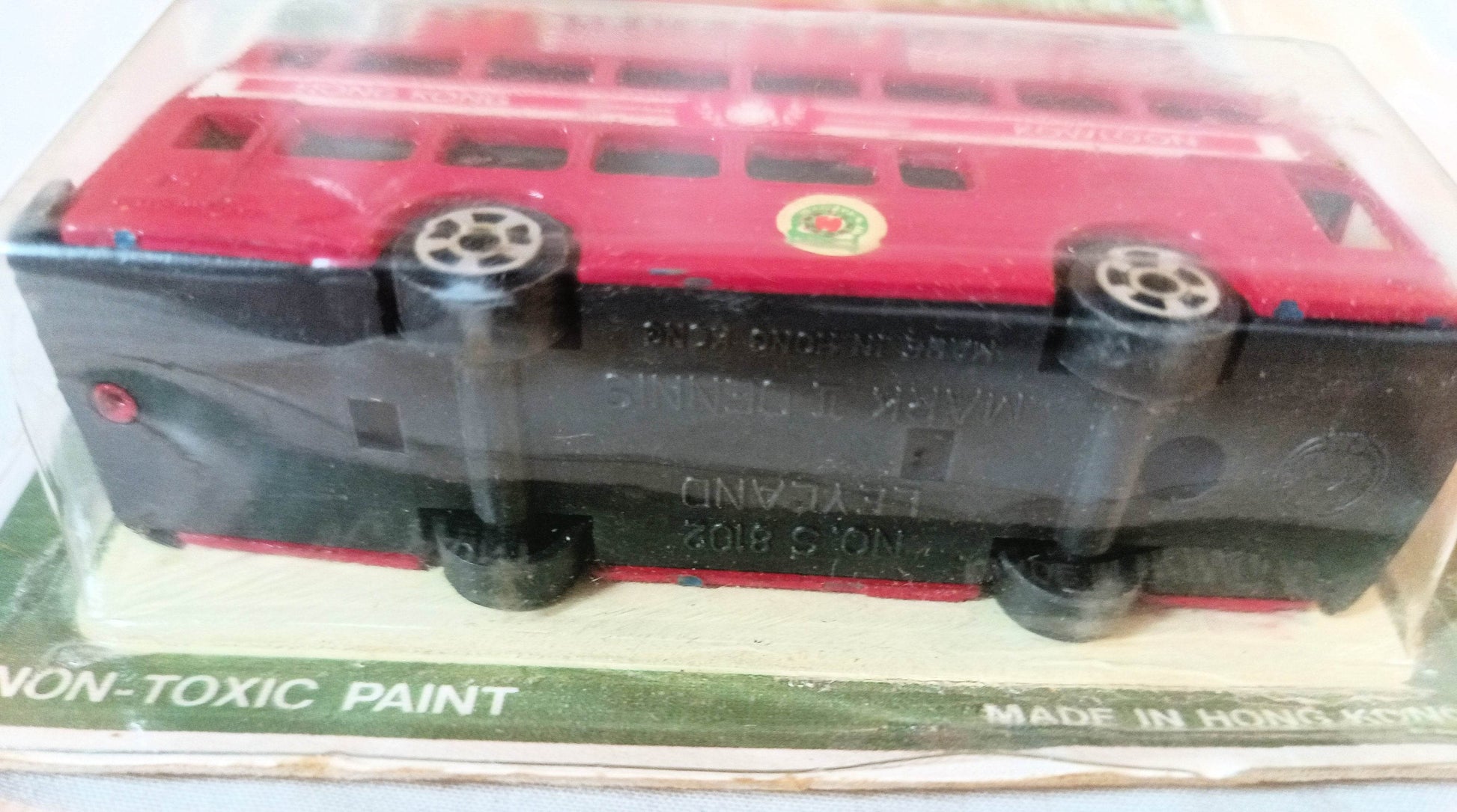 SM Tuf Toys S8102 Leyland Mark II Dennis Double Decker Bus HK Kowloon - TulipStuff