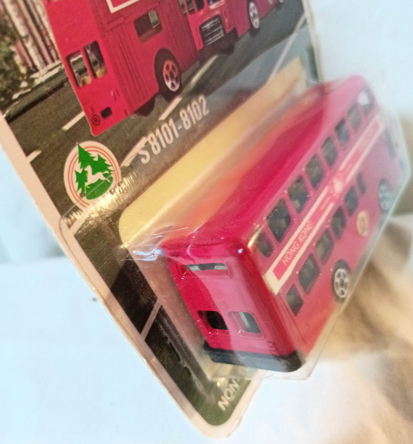 SM Tuf Toys S8102 Leyland Mark II Dennis Double Decker Bus HK Kowloon - TulipStuff