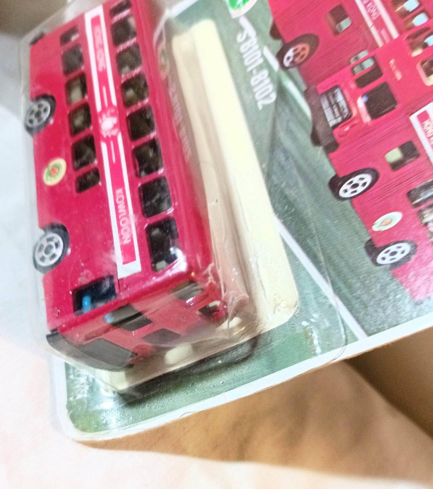 SM Tuf Toys S8102 Leyland Mark II Dennis Double Decker Bus HK Kowloon - TulipStuff