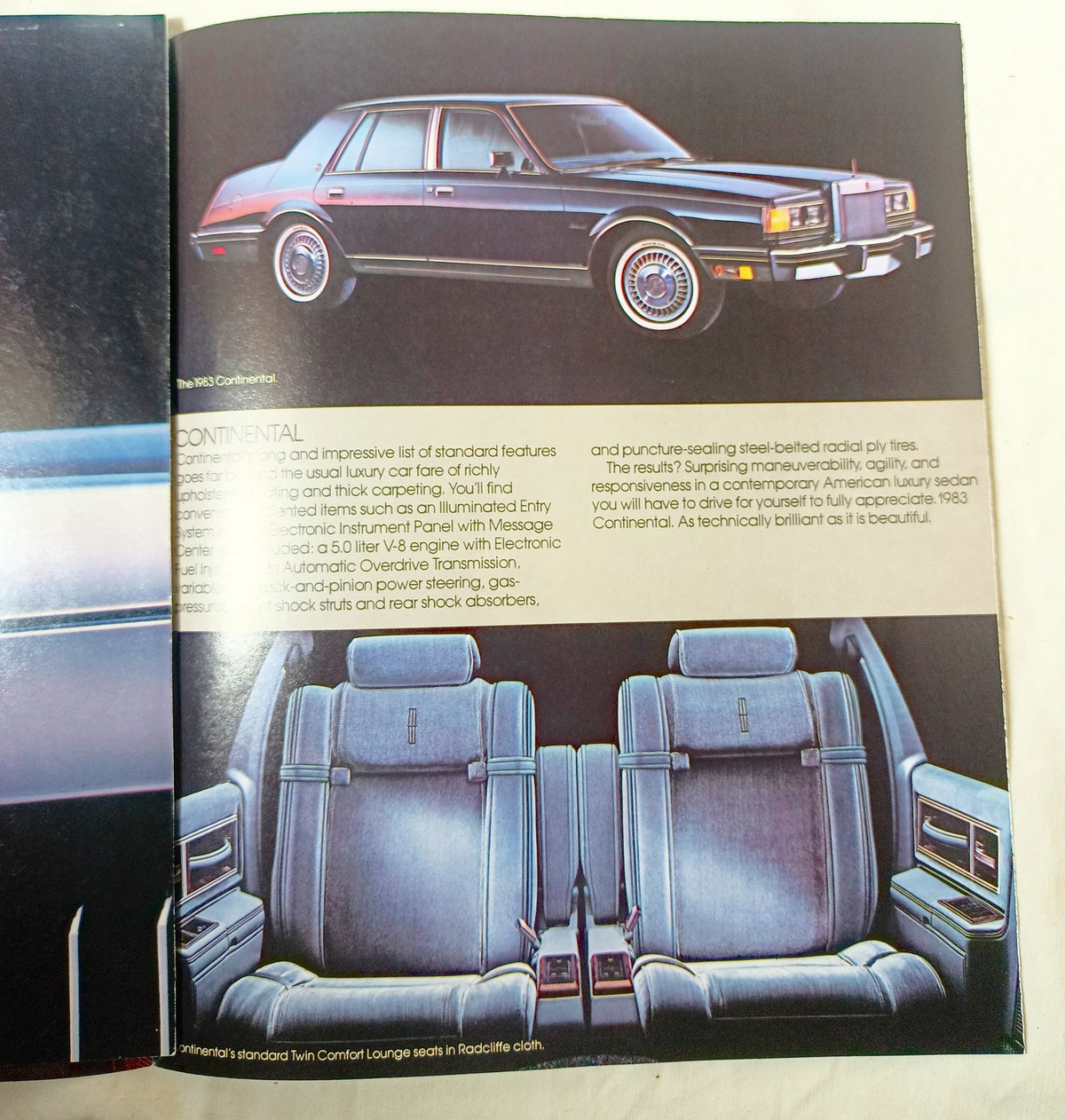 1983 Lincoln Continental Mark VI US Dealer Sales Brochure - TulipStuff