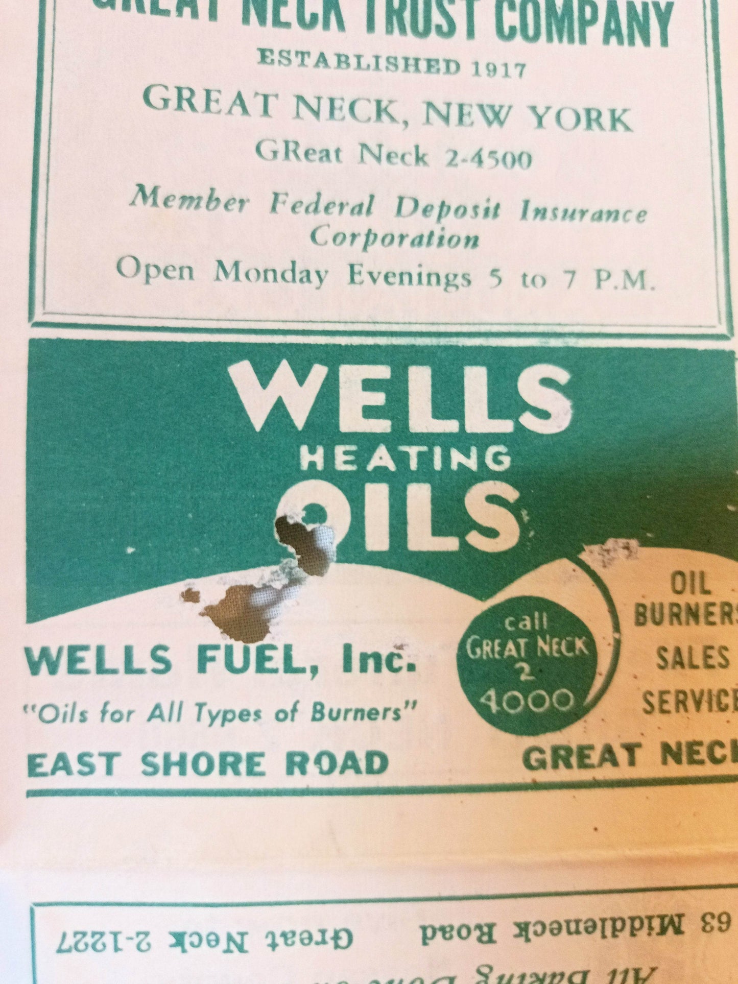 Long Island Railroad Great Neck Local Timetable July 1953 - TulipStuff