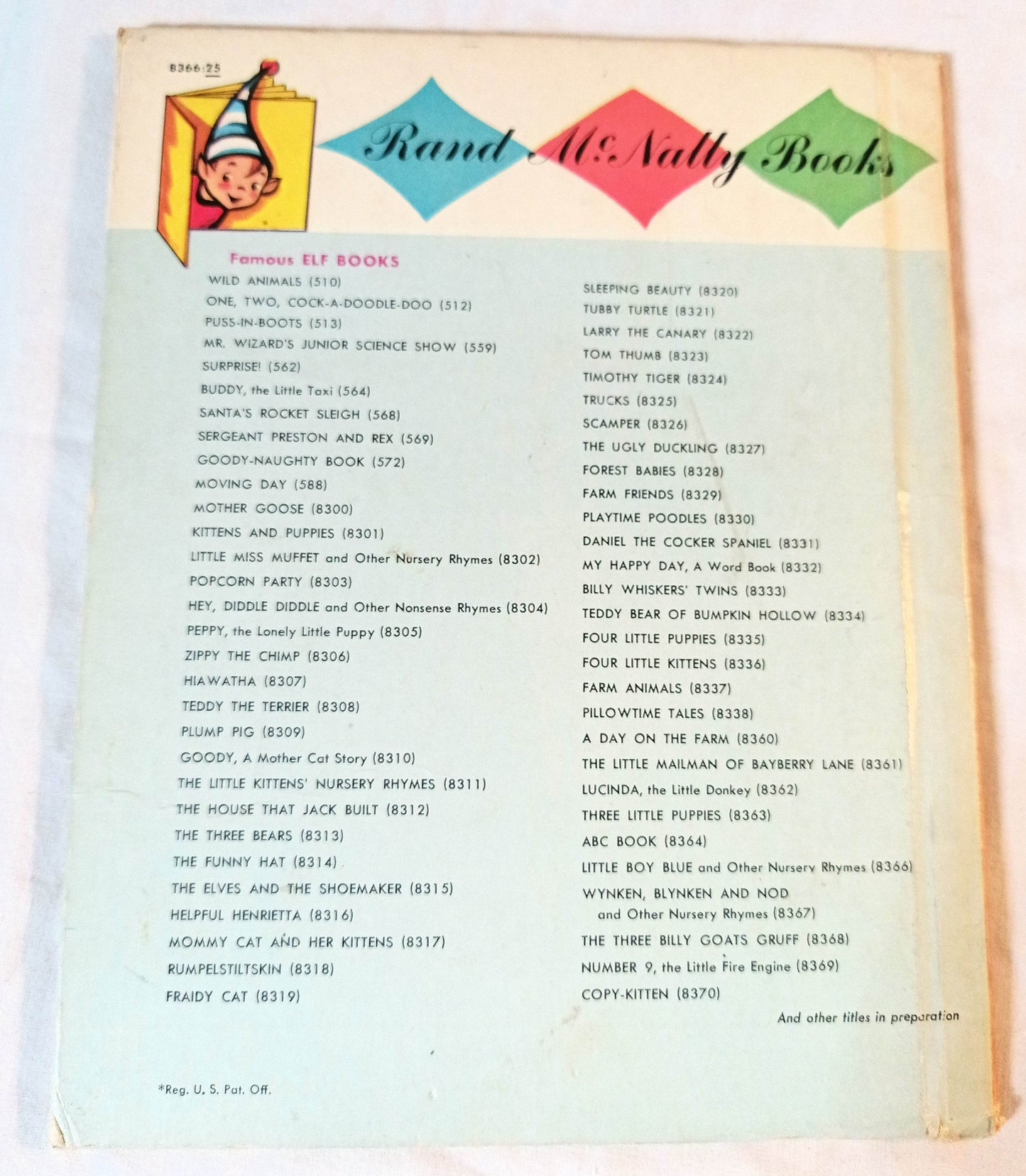 Little Boy Blue Nursery Rhymes Rand McNally Elf Book Hardcover 1956 - TulipStuff