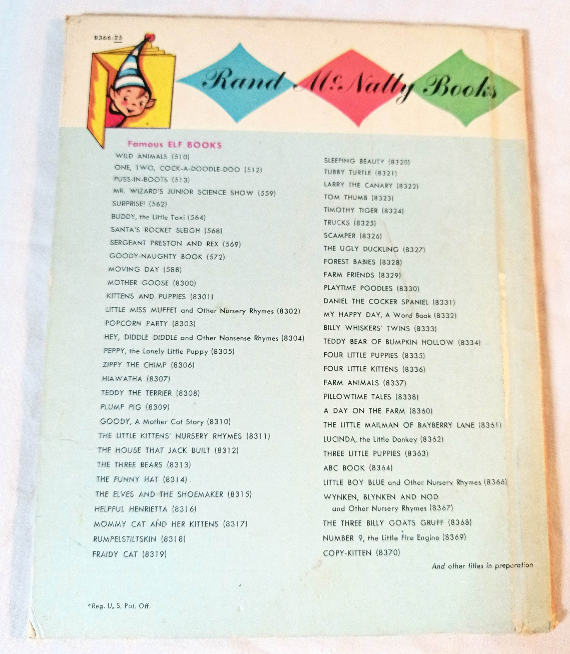 Little Boy Blue Nursery Rhymes Rand McNally Elf Book Hardcover 1956 - TulipStuff