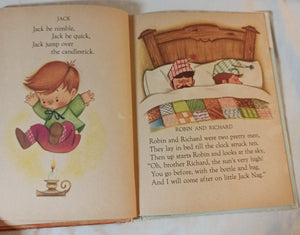 Little Boy Blue Nursery Rhymes Rand McNally Elf Book Hardcover 1956 - TulipStuff