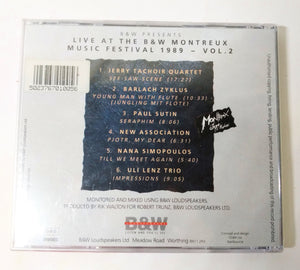 Live At The B & W Montreux Music Festival 1989 - Vol.2 Album CD - TulipStuff