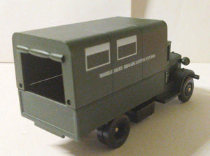 Lledo LP28 BFBS Mobile Army Broadcasting Studio Mack Canvas Back Truck - TulipStuff