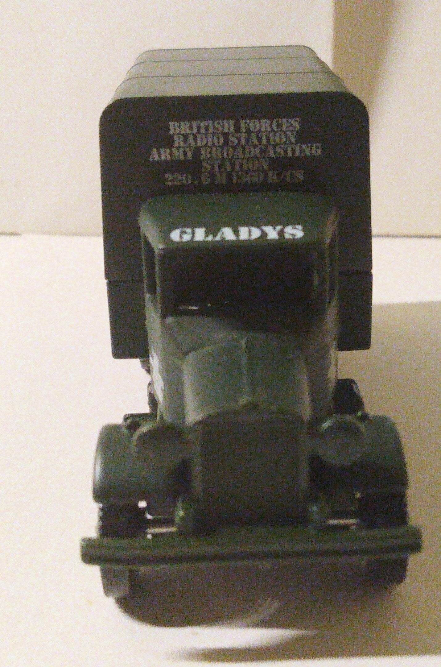 Lledo LP28 BFBS Mobile Army Broadcasting Studio Mack Canvas Back Truck - TulipStuff