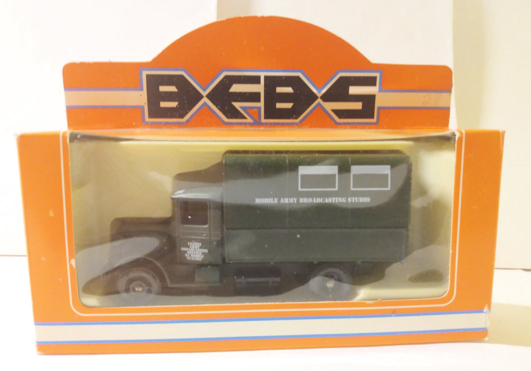 Lledo LP28 BFBS Mobile Army Broadcasting Studio Mack Canvas Back Truck - TulipStuff