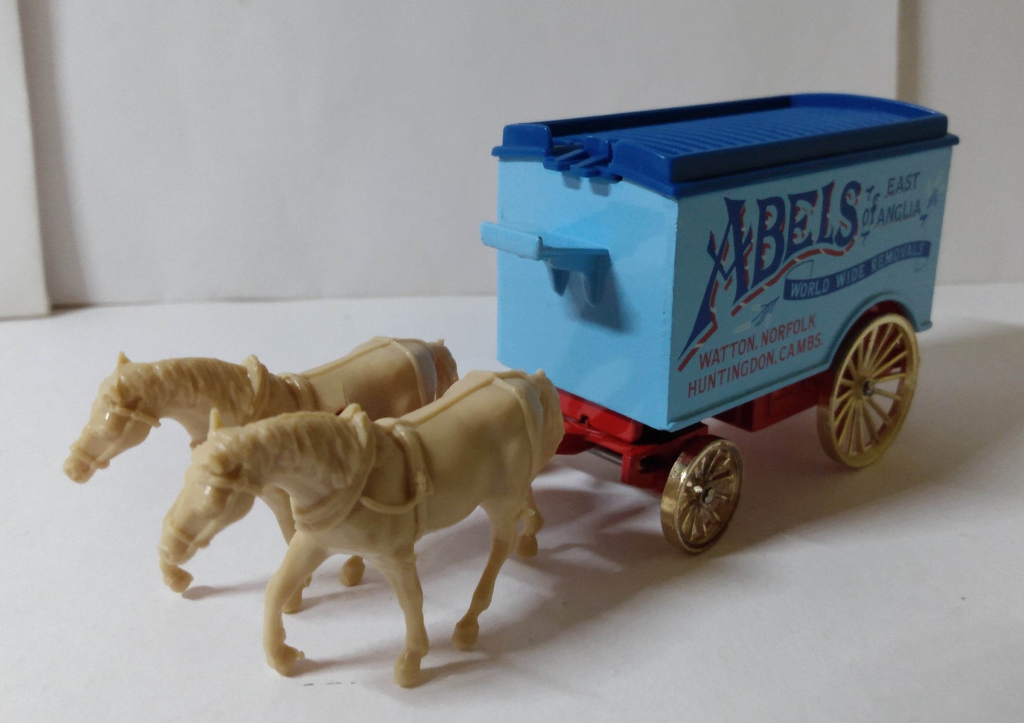 Lledo Days Gone DG11 Horse Drawn Van Abels East Anglia England 1985 - TulipStuff