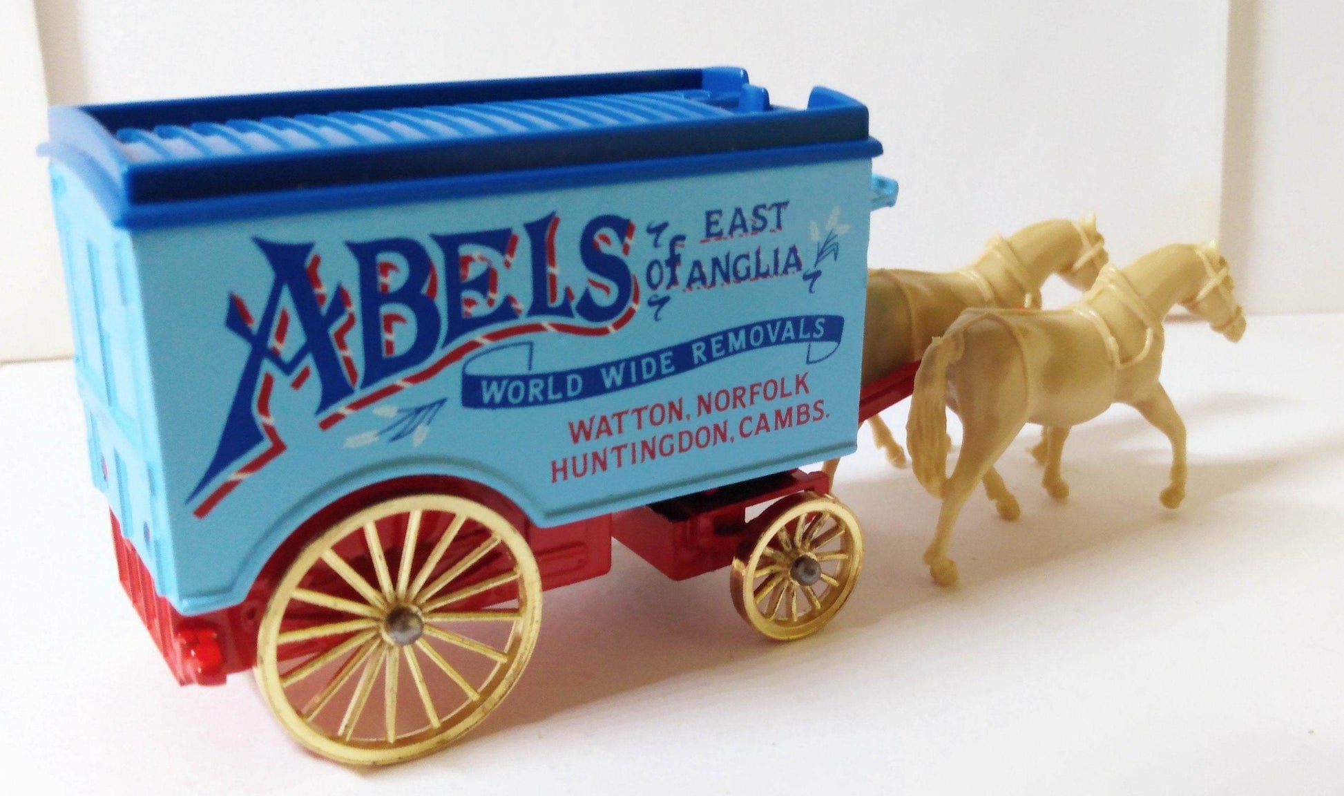 Lledo Days Gone DG11 Horse Drawn Van Abels East Anglia England 1985 - TulipStuff