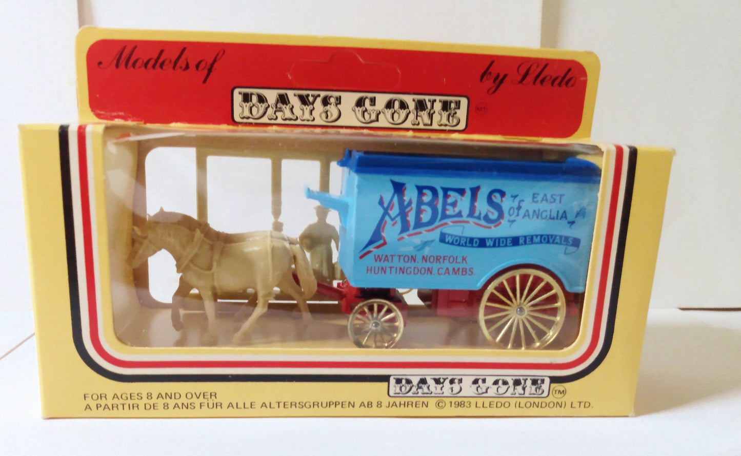 Lledo Days Gone DG11 Horse Drawn Van Abels East Anglia England 1985 - TulipStuff