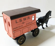 Load image into Gallery viewer, Lledo Days Gone DG3 Horse Drawn Delivery Van LSWR Parcels Ropley - TulipStuff
