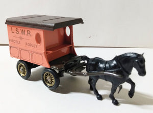 Lledo Days Gone DG3 Horse Drawn Delivery Van LSWR Parcels Ropley - TulipStuff