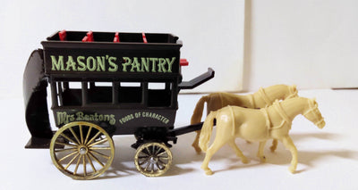 Lledo DG4 Mason's Pantry Horse-Drawn Omnibus 1985 Reversed Tampo - TulipStuff