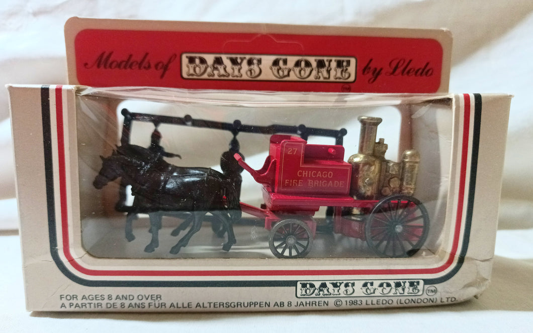 Lledo DG5 Shand-Mason Horse-Drawn Fire Engine Chicago Fire Brigade - TulipStuff