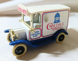 Lledo DG6 CWM Dale Spring Mineral Water 1920 Ford Model T Van - TulipStuff