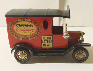 Lledo DG6 Evening Chronicle Centenary 1920 Ford Model T Van England - TulipStuff