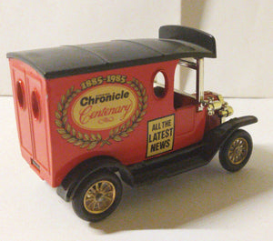 Lledo DG6 Evening Chronicle Centenary 1920 Ford Model T Van England - TulipStuff