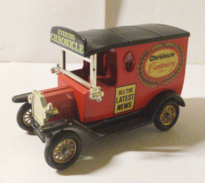 Lledo DG6 Evening Chronicle Centenary 1920 Ford Model T Van England - TulipStuff