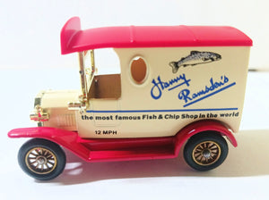 Lledo DG6 Harry Ramsden's Fish & Chip Shop 1920 Ford Model T Van - TulipStuff