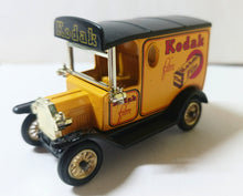 Load image into Gallery viewer, Lledo Models of Days Gone DG6 Kodak Film 1920 Ford Model T Van gold spokes - TulipStuff
