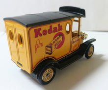 Load image into Gallery viewer, Lledo Models of Days Gone DG6 Kodak Film 1920 Ford Model T Van gold spokes - TulipStuff
