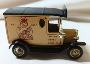 Lledo DG6 006 Marcol M.A. Rapport 1920 Ford Model T Van England Black - TulipStuff