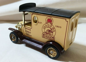 Lledo DG6 006 Marcol M.A. Rapport 1920 Ford Model T Van England Black - TulipStuff