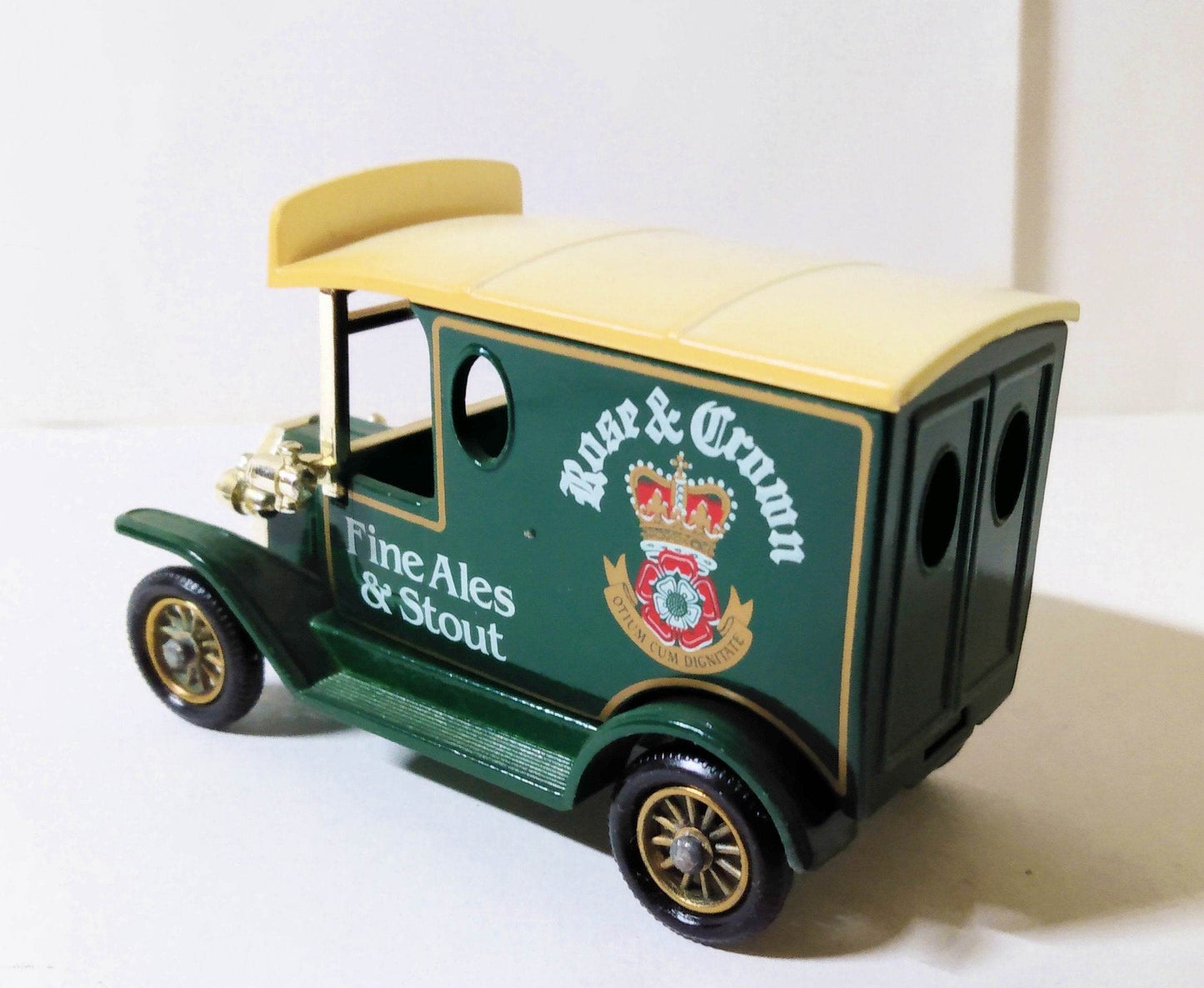Lledo DG6 Rose & Crown Fine Ales & Stout 1920 Ford Model T Van England - TulipStuff