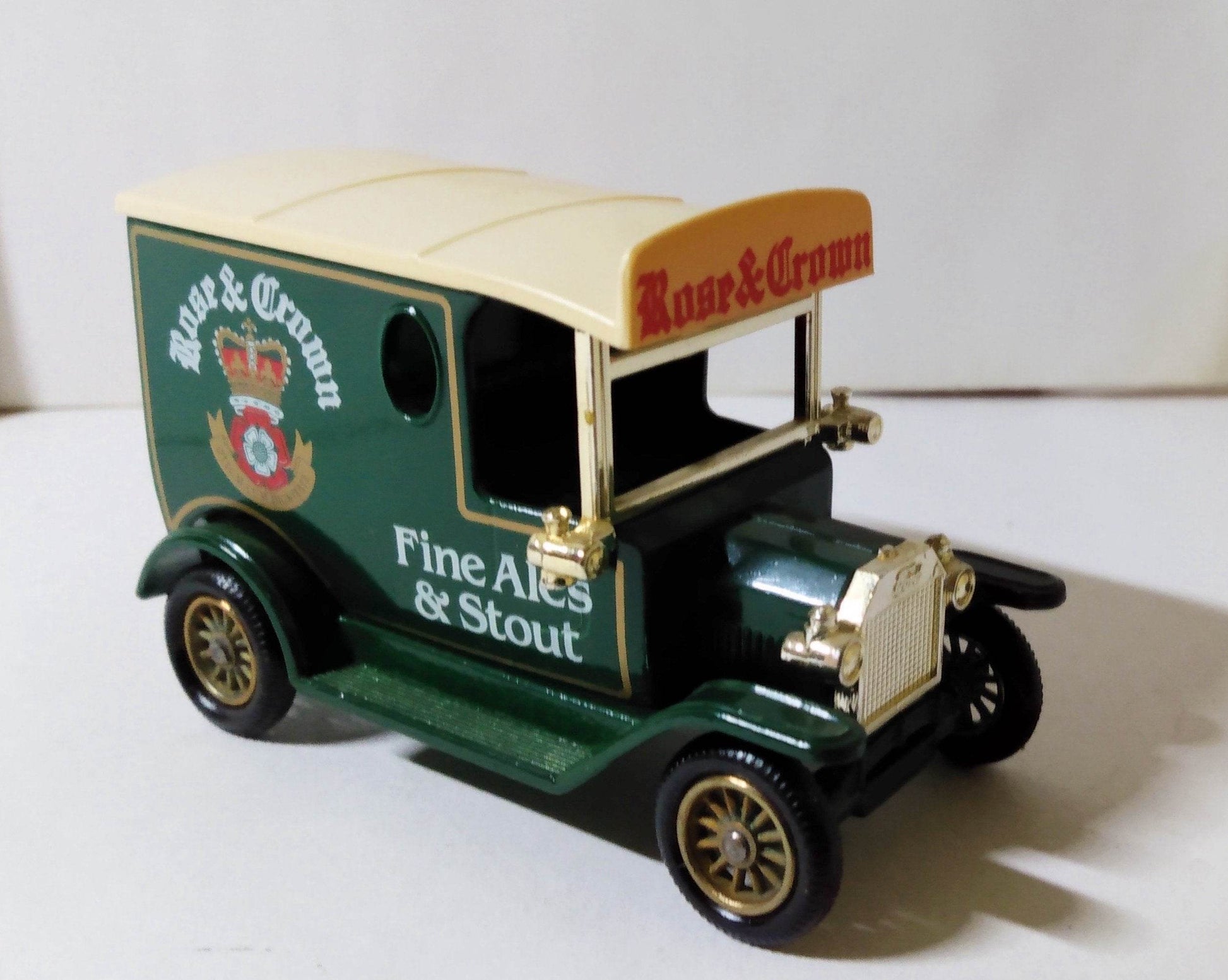 Lledo DG6 Rose & Crown Fine Ales & Stout 1920 Ford Model T Van England - TulipStuff