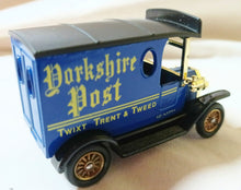 Load image into Gallery viewer, Lledo DG6-001 Yorkshire Post 1920 Ford Model T Van England - TulipStuff
