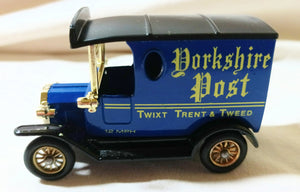 Lledo DG6-001 Yorkshire Post 1920 Ford Model T Van England - TulipStuff