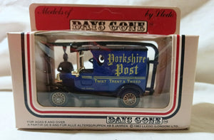 Lledo DG6-001 Yorkshire Post 1920 Ford Model T Van England - TulipStuff