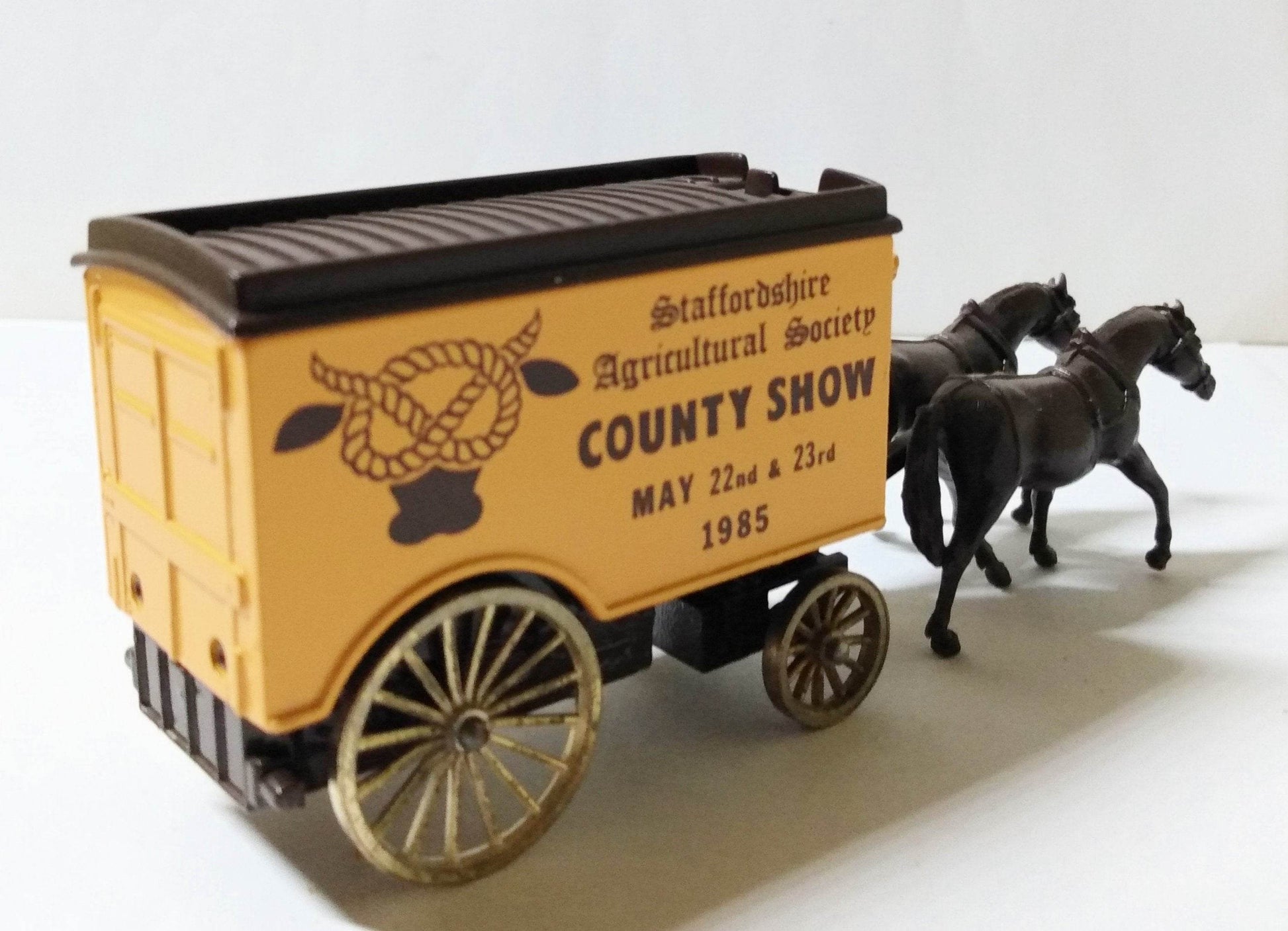 Lledo Days Gone DG11 Horse Drawn Van Staffordshire County Show 1985 - TulipStuff