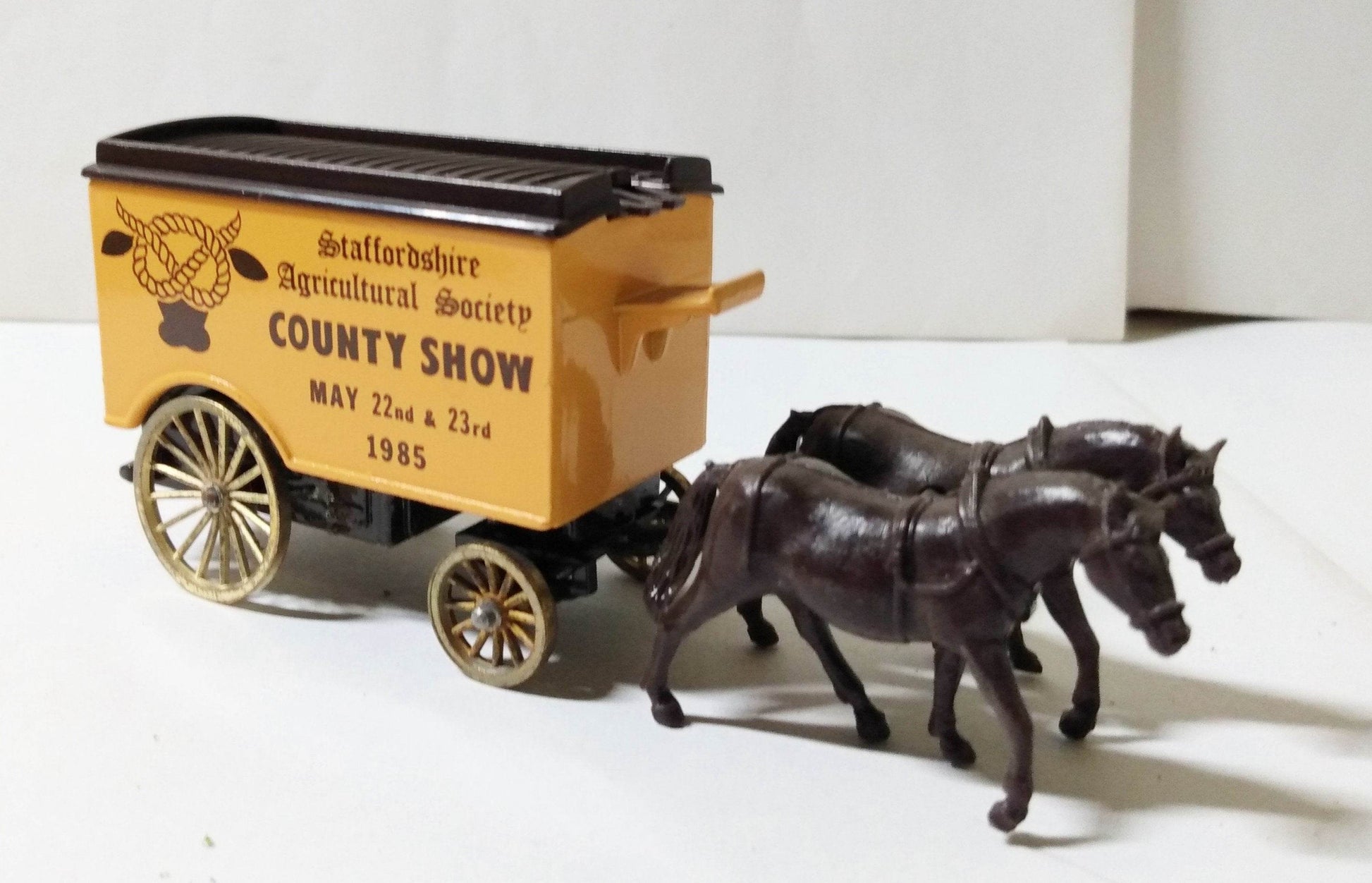 Lledo Days Gone DG11 Horse Drawn Van Staffordshire County Show 1985 - TulipStuff