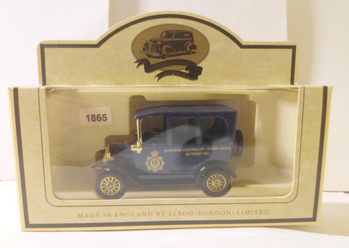 Lledo LP33 Derbyshire Constabulary Training School 1920 Model T Ford - TulipStuff